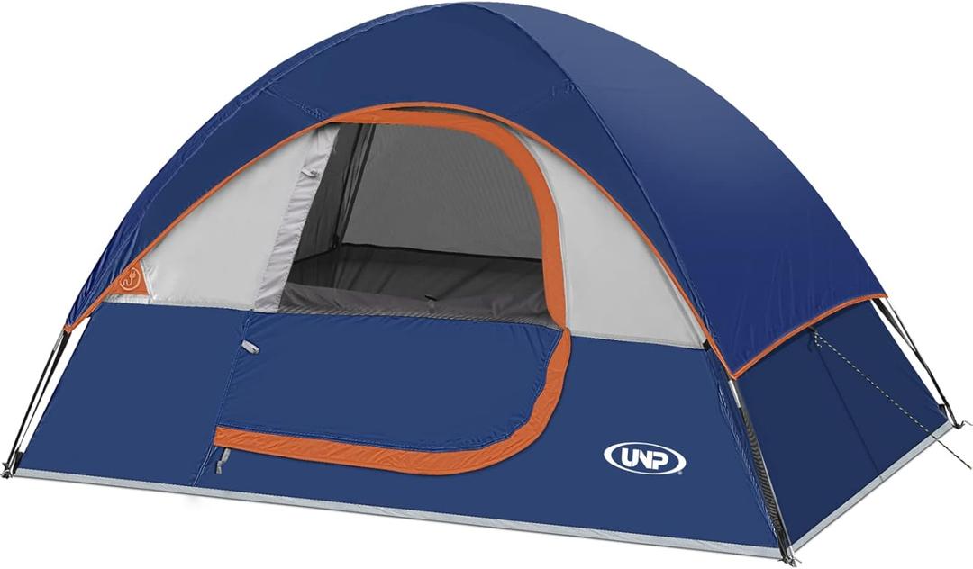 Camping Tent 2 Person, Waterproof Windproof Tent with Rainfly Easy Set up-Portable Dome Tents for Camping (Navy Blue)