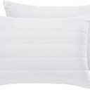 Cooling Quilted Hypoallergenic Medium/Firm Bed Pillows for Side, Stomach or Back Sleepers (2 Pack), King