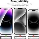 5 x NEW'C 4 Pack, 2 Pack for iPhone 14 Pro Max Screen Protector (6.7 inch) + 2 Pack Camera Lens Protector, Sensor Protection,Case Friendly Tempered Glass Film