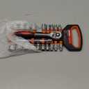 Egofine 21pcs 3/8 Inch Ratchet Socket Wrench Set, Drive Socket Set with 19 Sockets, 6-24mm sockets and 2 Way Quick Released Ratchet Handle and Extension Bar