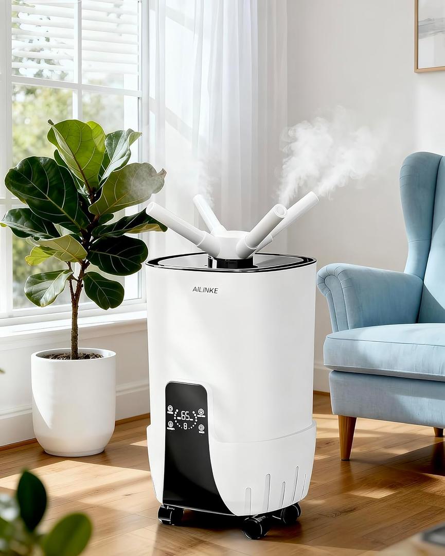 Large Humidifier Large Room 2000 sq.ft, 4.2Gal/16L Auto fill Humidifiers for water line, Cool Mist Humidifier for Whole house, Office, Plants, Greenhouse, Warehouse with Extension Tube (big)