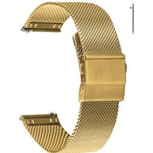 EACHE Stainless Steel Mesh Watch Band for Men Women, Quick Release Mesh Watch Straps 16mm