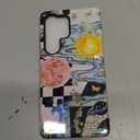 Case for Samsung Galaxy S25 Ultra,Hybrid Heavy Duty 2 in 1 Full Body Rugged Shockproof Protection Glossy Case for Samsung Galaxy S25 Ultra - Aesthetic Collage Moon and Sun