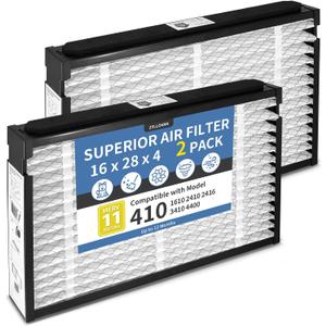 410 Filter Compatible with Aprilaire Whole House Air Purifier 1410
MERV 11 16x28x4 Replacement for HVAC Furnace Models 1410 1610 2410 2416 3410 4400, 2-Pack