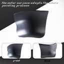 Black Freightliner Columbia Corner Cover Replacement Bumpers - Pair Set for 2002-2011 Semi Trucks - Driver Left Side LHD, Passenger Right Side RHD