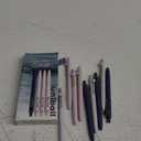 uni-ball Zento Gel Ink Rollerball Pens, 9 Black Medium Point Smooth Writing Pens, Colored Japanese Pens, Muted Colors