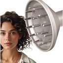 Diffuser Attachment for Shark FlexStyle Air Styling & Drying System, Enhance Natural Curls Accessories for Flex Style Dry Styler, Styling Tool for Wavy, Curly, Coily Hair, Grey