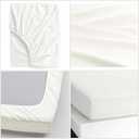 Crown Collection Hotel Beddings 600-Thread-Count 100% Egyptian Cotton 1 Piece Fitted Sheet with 12" Deep Pocket King Size White