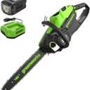 Greenworks 80V 16" Brushless Cordless Chainsaw (Great For Tree Felling, Limbing, Pruning, and Firewood), 75+ Compatible Tools, 2.5Ah Battery and Charger Included