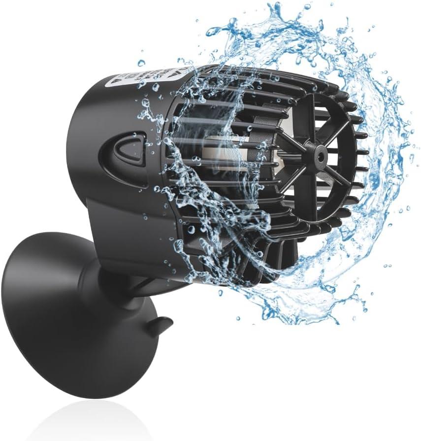 2 x DaToo 800GPH Mini Aquarium Circulation Pump Ultra-quiet Fish Tank Wave Maker With Suction Cup 360 Degree Rotatable Aquarium Power Head Submersible Water Pump For Freshwater And Saltwater