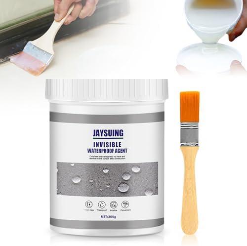 Upgrade Invisible Waterproof Agent, Polyurethane Transparent Coating, Super Strong Bonding Seatant, Invisible Anti-Leakage Agent for Cracks and leaks, for Home Bathroom Roof (Transparent, 10.5 FL OZ) 3Pack
