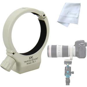 JJC Tripod Collar Mount Ring, Compatible with Canon EF 70-200mm f/4L /EF 70-200mm f/4L is/EF 70-200mm f/4L is II USM Lens, Replaces Tripod Ring A-2