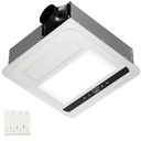 4-in-1 Bathroom Exhaust Fan with 1800W Heater, CCT LED Light & Remote Control, 150 CFM Quiet Ceiling Fan for Heating, Lighting, Ventilation & Blowing