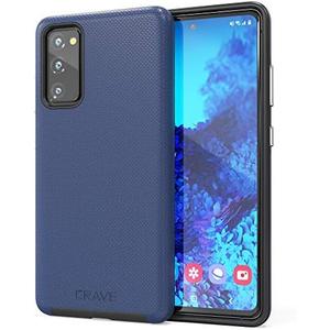 Crave for Samsung Galaxy S20 FE Case, Shockproof Protection Dual Layer Case for Samsung Galaxy S20 FE 5G (6.5 inch) - Navy