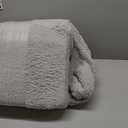 ALIMORDEN Fold Out Toddler Couch, Extra Wide Comfy 2-in-1 Cuddly Sherpa Sofa for Kids, with Removable Baby Friendly Blanket, Convertible Sofa to Bed, Light Grey (Loveseat)