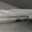 UNISHADES no Drill Cordless Roman Shades for Windows, 29" W 64" H - Light Filtering - Linen - White