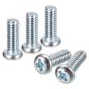Uxcell #8-32x1/2 Pan Head Phillips Machine Screws, 100pcs Zinc Plated Carbon Steel Cross Head Screws Fully Threaded Bolts