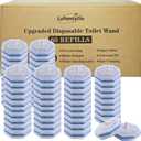 Upgraded 60pcs Toilet Wand Refills fits Clorox Toilet Wand, Thickened Cleaning Layer, Wont Fall Apart, Disposable Bathroom Cleaning Scrub Pads with Fresh Scent, for Home & Commercial Use (1 Count (Pack of 60))