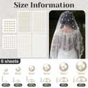 Suncalla 18 Pcs Pearl Hair Pins and 6 Sheet 3D Pearl Stickers Set, Gold Wedding Bridal Hair Accessories Vintage Headpiece for Bride Bridesmaid Flower Girls Face Body Nail DIY Crafts Decoration