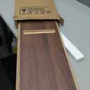 Aothia Solid Wood Dual Monitor Stand Riser for Desk, 43 Inch Black Walnut Computer Monitor Riser with Cork Legs, Extra Long Desktop Organizer Shelf for 2 Monitors, Laptop & Printer