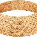 42" Extra Large Christmas Tree Collar, Hand Woven Hyacinth Christmas Tree Base for Artificial Trees - 8 Piece Rustic Farmhouse Tree Skirt Replacement, Fits Below 41" Tree Stand, Natural Hyacinth