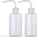 Wash Bottle 2pcs 250ml/8oz Safety Bottles Watering Tools, Economy Plastic Squeeze with Narrow Mouth Scale Labels for Medical Succulent Cleaning Washing