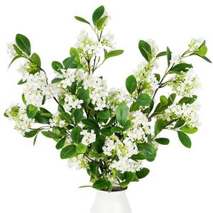 Melorca&Guilla Artificial Plants,3PCS 32" Green Faux Branches for Vase Faux Stems Greenery Stems,Artificial Branches Fake Plants for Shop Garden Office Home Décor (3, Daphne)