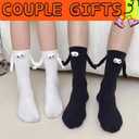 Holding Hands Cute Socks Magnetic Connection Doll Funny Christmas Birthday Gifts Idea