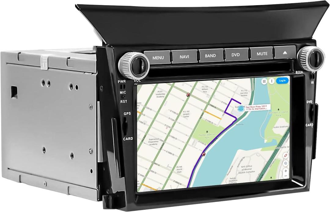 Double Din Car Stereo for Honda Pilot 2009 2010 2011 2012 2013 Android 11.0 OS 6G RAM+128G ROM 6.2 Inch Touchscreen Built in Navigation DVD/ WiFi/ GPS, Support 4G/ Android Auto/ Carplay