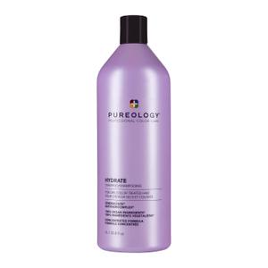 Pureology Hydrate Shampoo - For Dry or Color Treated Hair, Moisturizing Shampoo For Hydration & Softness, With Rose Extract & Green Tea, Vegan & Sulfate-Free (33.8 Fl Oz (Pack of 1))
