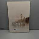 Jesus leaving 99 sheep Canvas Wall Art Jesus and Lamb Wall Decor Picture Good Shepherd Poster Print Bible Story Painting Artwork for Bedroom Home Room Decoration Prepare To Hang 16x24in 