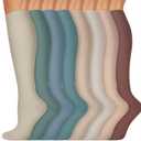 Copper Compression Socks 15-20 mmHg for Men & Women 8 Pairs â€“ Circulation Support for Nurses, Travel, Running, Hiking, Soccer,Gift,Pregnant, Nurses(S/M) A11- Multicoloured 01, Small-Medium