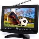 Tyler TTV706 10 Portable Widescreen 1080P LCD TV with Detachable Antennas, HDMI, USB, RCA, FM Radio, Built in Digital Tuner, AV Inputs, AC/DC, (3) Antennas, and Remote Control