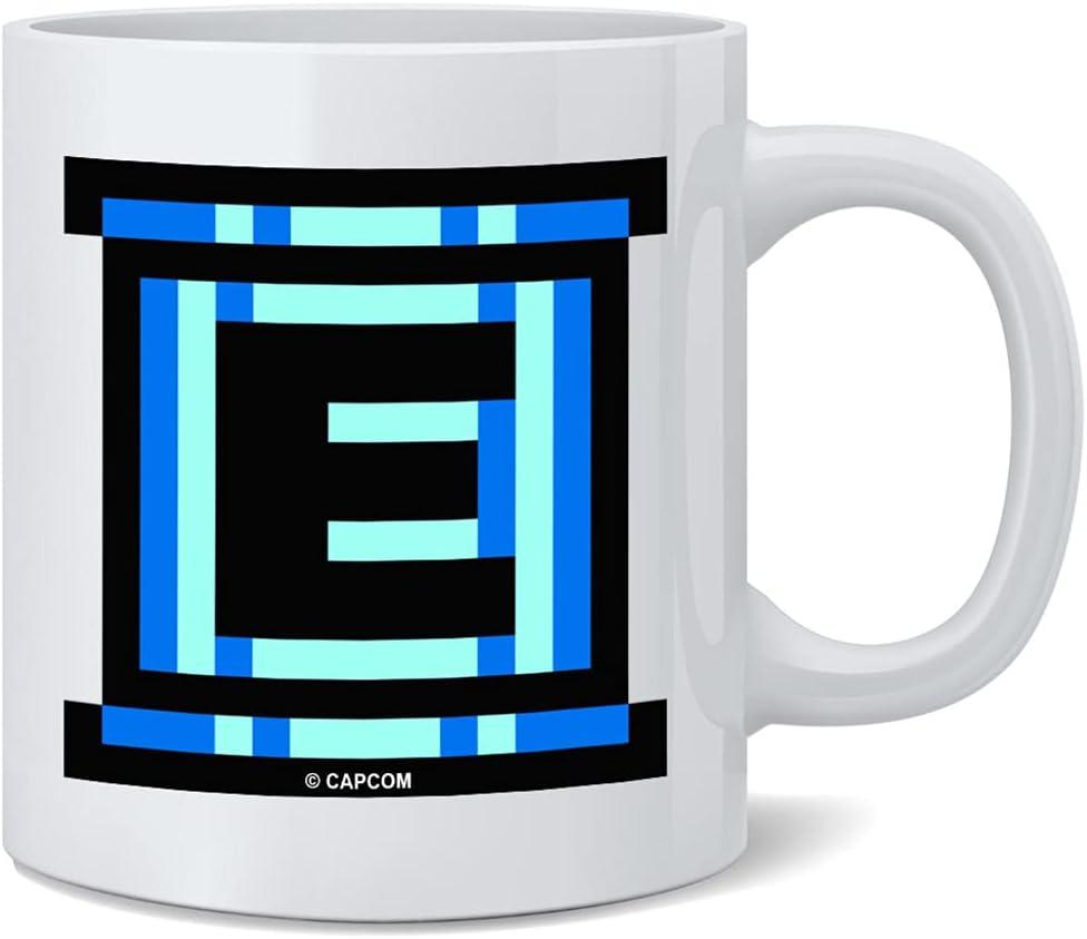 Mega Man Energy Tank MegaMan NES CAPCOM Mug Classic Retro Vintage 80s Video Game Collection Gaming Gamer Merchandise Collectibles Merch Accessories Ceramic Coffee Mug Tea Cup Fun Novelty Gift 12 oz (12 ounce)