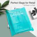 2 x Choice Marts 100 Teal Bags for Small Business 9"x12" Perfect For Merchandise And Retail Extra Thick 1.5Mil Glossy Thank You Bags With Handles