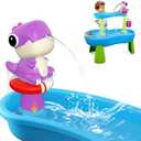 Dinosaur Battery Powered Water Table Pump Continuous Flow for Water Tables - Cordless, Rechargeable,No Damage Installation Outdoor Play Accessories for Kids (no Water Table Included)(Purple)