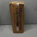 Truck Driver Seat Cushion, Memory Foam L-Shaped Ergonomic Cushion for Office Chairs, Comfort & Support for Long Sitting, Gray-black, Average Size