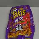 Takis Mini 25PK Bite Size Variety Pack, Assorted Flavored Mixed Rolled Tortilla Chips (15) Fuego Mini (10) Nitro Mini , Best By:  09/15/2025