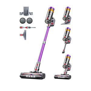 Cordless Vacuum Cleaner, 600W 50Kpa 70 Mins Vacuum Cleaners for Home, Self-Standing Stick Vacuum with Touch Screen, Wall Dock, Anti-Tangle Rechargeable Vacuum for Pet Hair Carpet Hardwood Floor