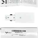 Lighting, H Track Live End Connector in White, UL Listed