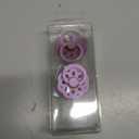 BIBS Pacifiers 0-6 Months | Boheme Collection 2-Pack | BPA-Free Round Nipple | Nautral Rubber Latex | Made in Denmark | Violet Sky/Mauve