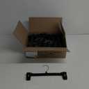 Smartor Pants Hangers - 30 Pack, Black Clips Hangers with 360 Hooks, Shorts Hanger with Strong Clamps, Dress, Heavy Duty as Trousers, Skirt, Jeans, Towel and Bottom Clothes -12 Inch