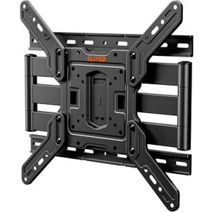 ELIVED Ultra Slim TV Wall Mount for Most 26-60 Inch tvs, Low Profile TV Mount, Full Moiton Wall Mount Bracket Swivel and Tilt, Max VESA 400x400mm, Holds up to 88 lbs. Fits 16" Wood Studs YD3033