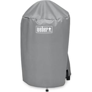 Weber 18Inch Charcoal Kettle Grill Cover Lightweight, Durable, Weather Resistant Protection for 18" Weber Charcoal Grills, Easy Slip-On Design