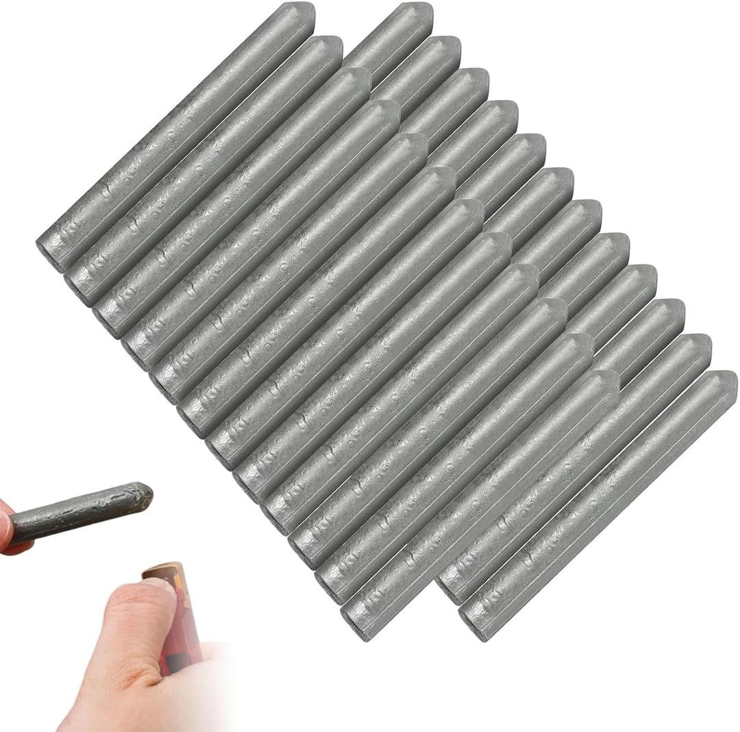24 PCS Lighter Melt Welding Rods, Low Temp Welding Rods, Low Temperature Easy Melt Welding Rods for Aluminum, Stainless Steel & Iron, Easy Melt for Beginners and Pros