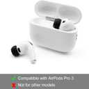 Replacement Ear Tips for AirPods Pro 3 Earbuds, Silicone Earbuds Tips Compatible with AirPods Pro 3rd Generation 2025, 6 Pairs Black (Medium)