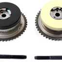 AUCERAMIC 12621506 12621505 Intake & Exhaust VVT Sprocket Camshaft Phaser Fit for 2011-2017 Chevy Equinox HHR Captiva Cobalt Malibu, Buick Lacrosse Regal Verano, GMC Terrain L4 2.4L 12578515 12578516