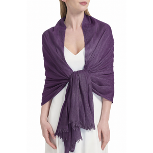 Umjetnost Women's Solid Color Scarf Lightweight Soft Fashion Bamboo Long Large Scarves Shawl Wraps for Women (Purple)