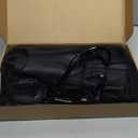 Snorkeling Gear for Adults Men Women, 3 in 1 Snorkel Set with Panoramic View Diving Mask Anti-Fog Anti-Leak, Snorkel Mask Dry Top Snorkel Fins for Swimming, Snorkeling and Travel Diving (Large-X-Large, Black)