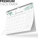 Jotsome Wall Calendar 2026, 14.2"x11.2" Monthly Calendar From Now To December 2026, Bleed-Proof Paper Calendar with Notes For Home and Office, Easy Organizing(Florals)